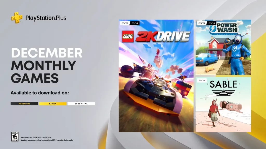 PlayStation Plus games of the month for December