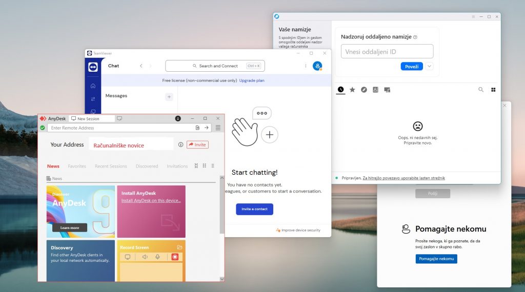 Pozabi na TeamViewer, obstajajo boljše rešitve