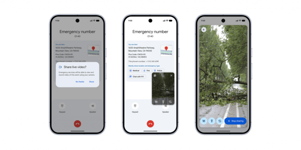 Android führt eine Live-Notruffunktion ein.