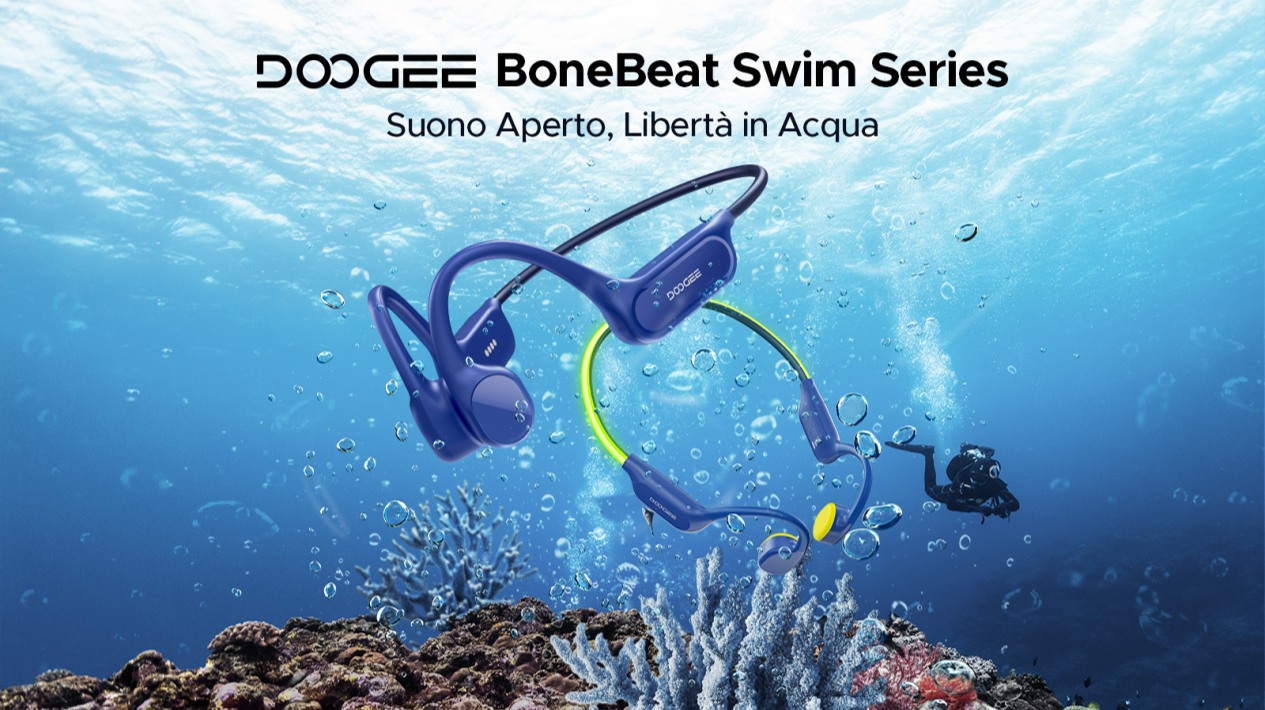Slušalice DOOGEE BoneBeat Swim serije nude sigurno slušanje u vodi i na kopnu